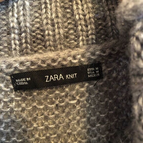 ZARA knit grey sweater - Picture 3 of 7